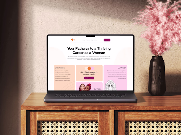 Responsive Landing Page for Her Tech Africa