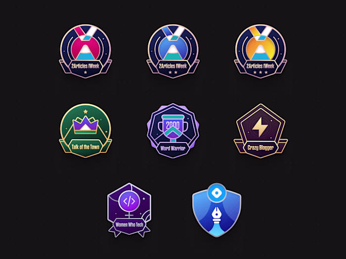 Hashnode Milestone Badges 