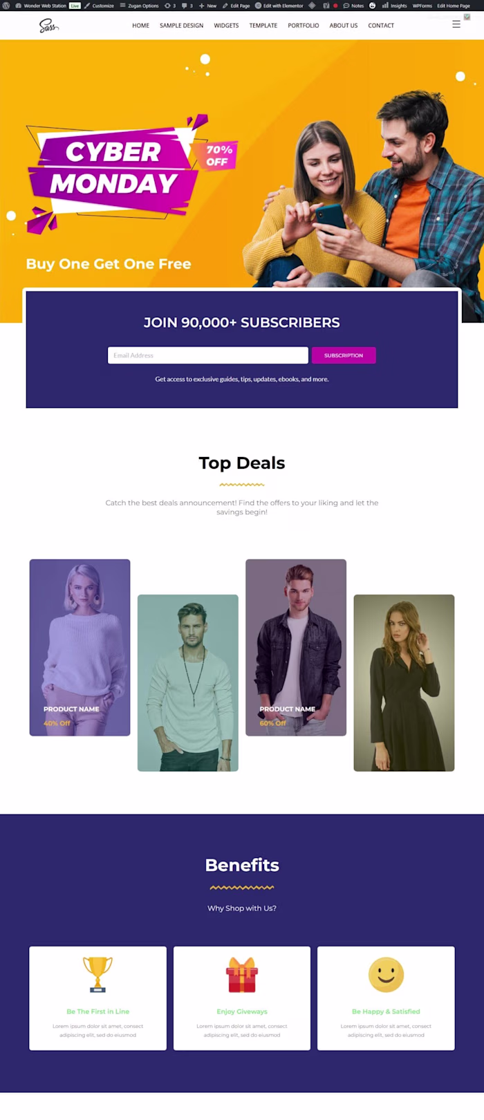 Wordpress Website Sample