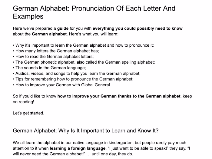 Global Exam | SEO B2C blog posts