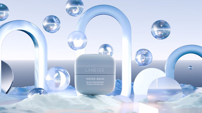 Explore Laneige Water Bank: 3D Animation & Beauty Visualization