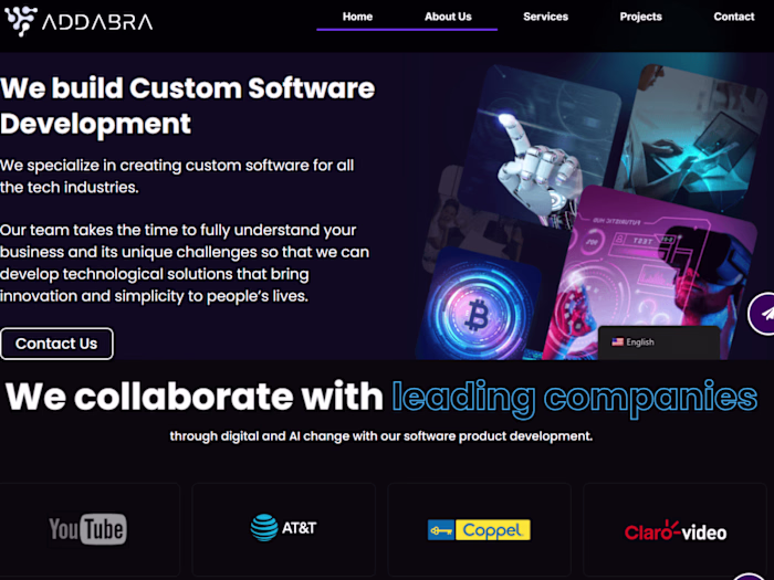 Custom Webflow Development for Addabra Software Company