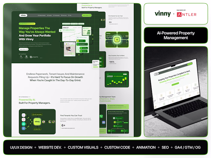 Real Estate AI Agent [B2B] | Web Dev + UI Design+ Illustration 