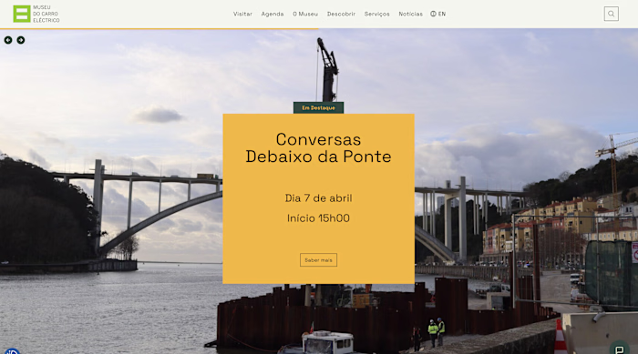 Heritage museum website for the