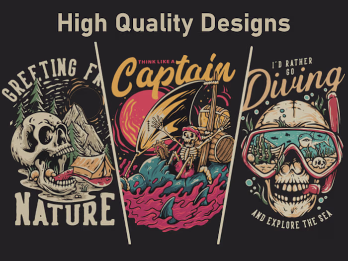 Bold Vintage Shirt Designs: Adventure-Driven Custom Illustration