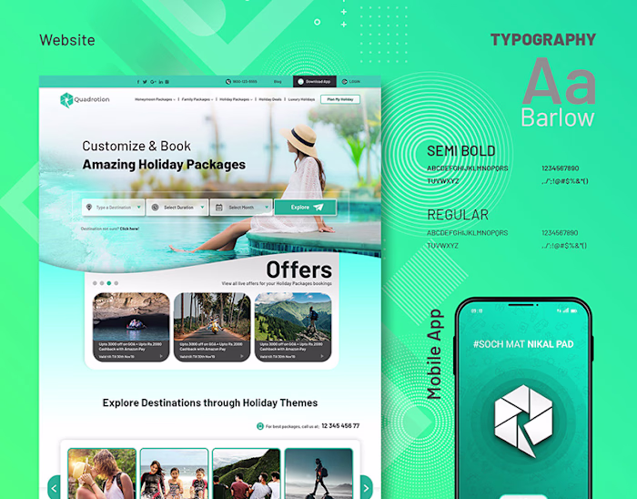 Tours & Travels Website :: Behance