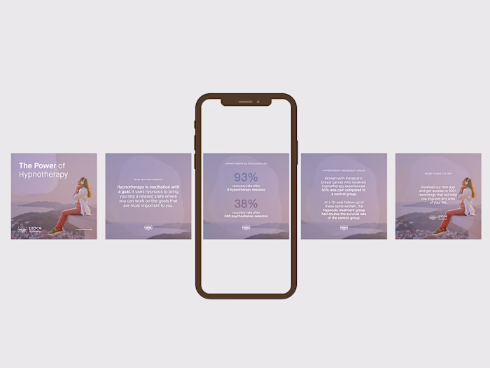 Graphic Design for a Hypnotherapy App