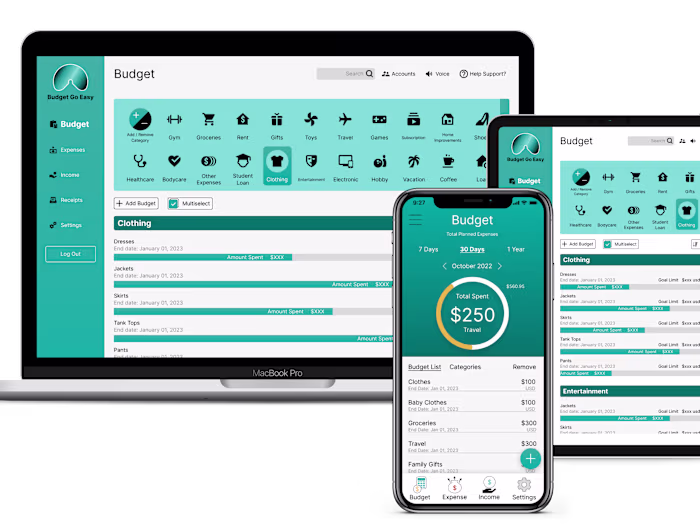 Budgeting and Saving's App