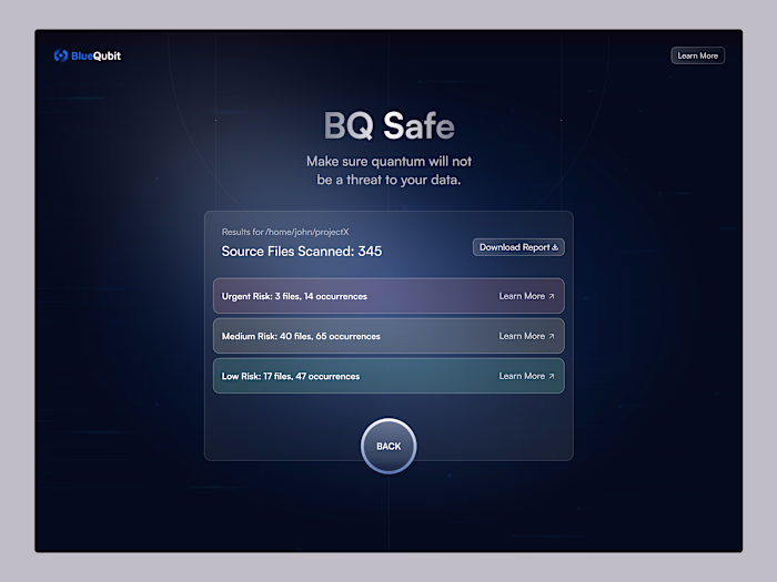 Product design for BlueQubit