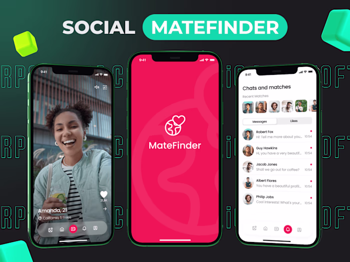Dating mobile app development with a video streaming feature
