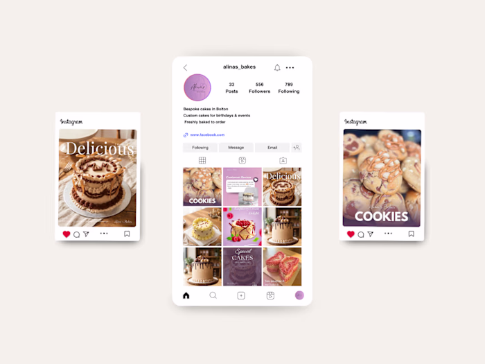 Visual Rebrand & Social Strategy for Bakery
