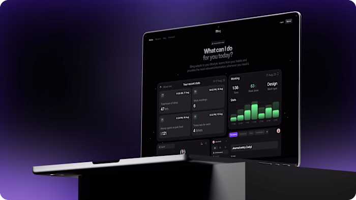 Bling: a new era for your wellbeing | Landing page