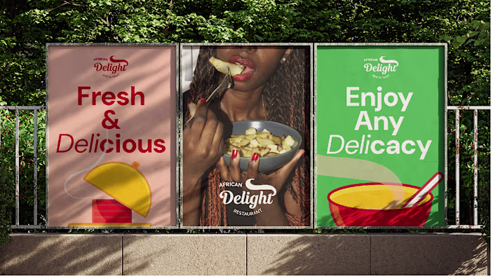 African Delight Restaurant Brand Identity