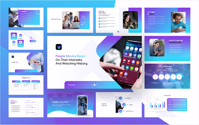 Modern and Clean Movie app Presentation 