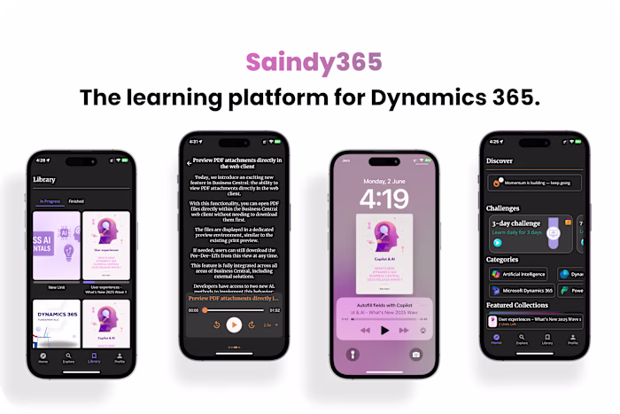 Saindy 365 Mobile Learning Platform Development