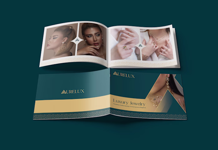Luxury Jewelry Company Profile Design. What do you think abo...