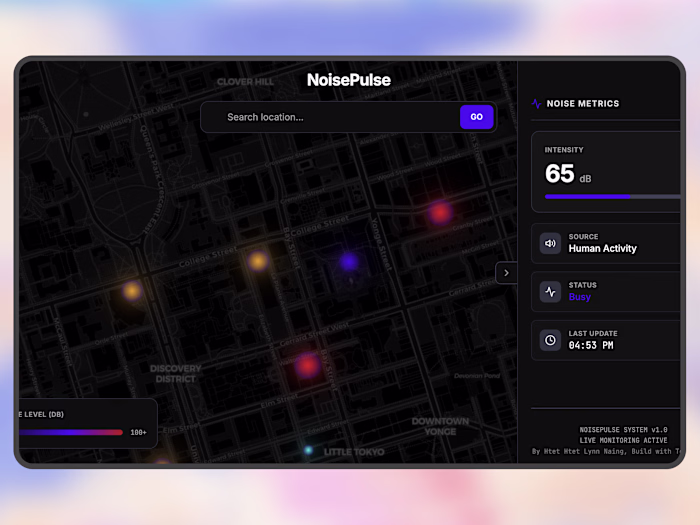 My 2nd submission is here! I built a real-time noise-visuali...