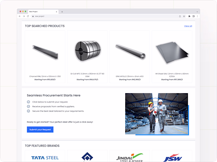 A B2B Steel Procurement Platform