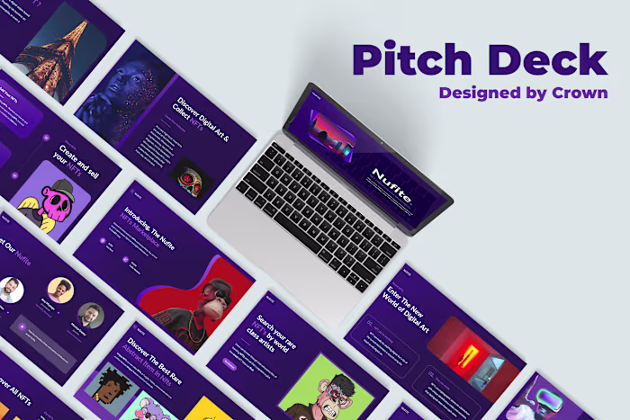 NFT Pitch Deck Presentation PowerPoint Template, PPT