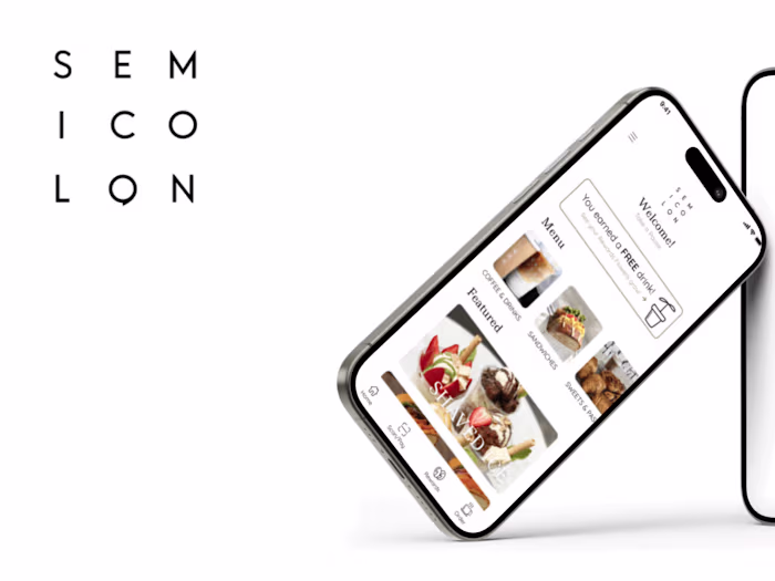 Semicolon Cafe App