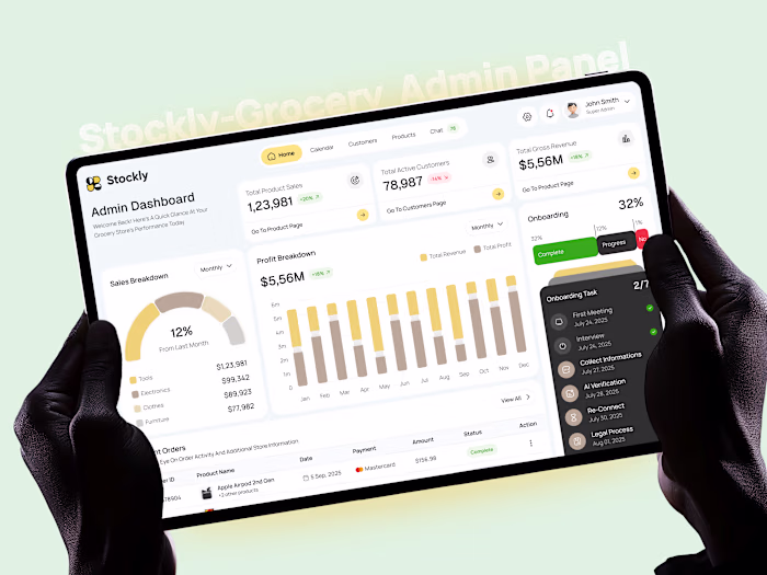 Stockly - Grocery Admin Panel