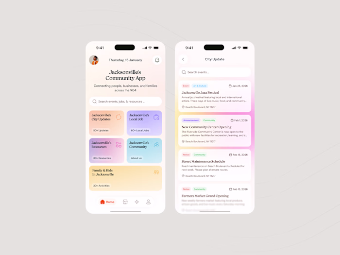 Jacksonville Community Mobile App —