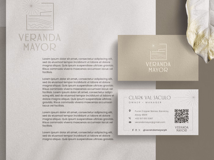 Veranda Mayor Local Resort & Hotel Logo & Branding Project