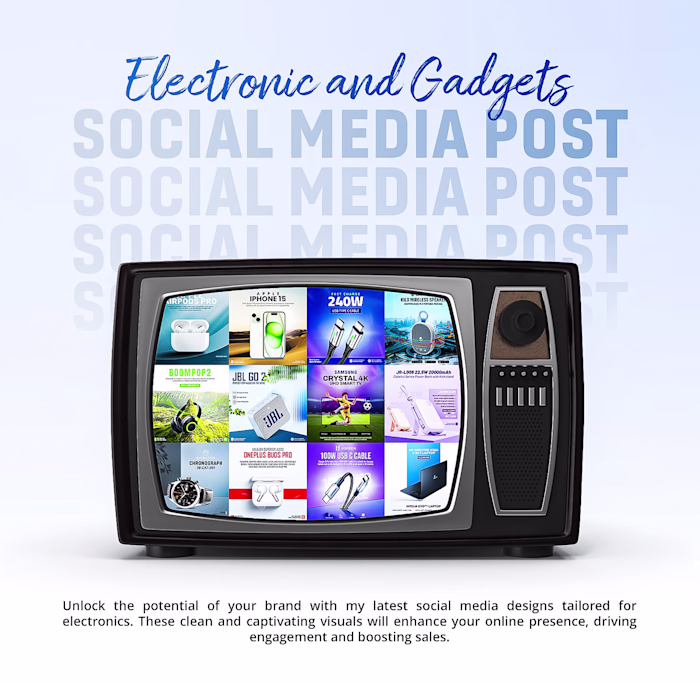 Social Media Posts for Electronics Accessories
