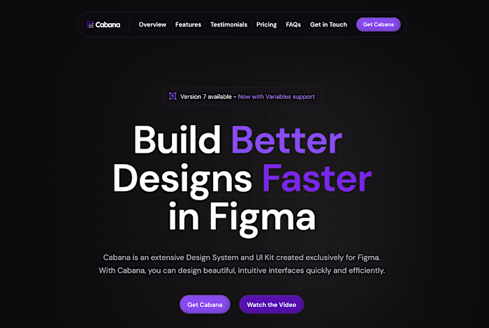 Cabana UI - Landing Page
