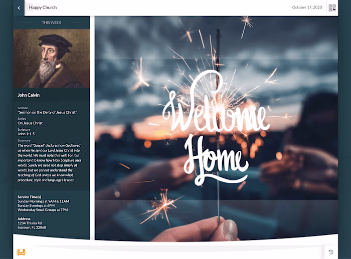 Happy Bulletin - online church bulletin (Saas project)