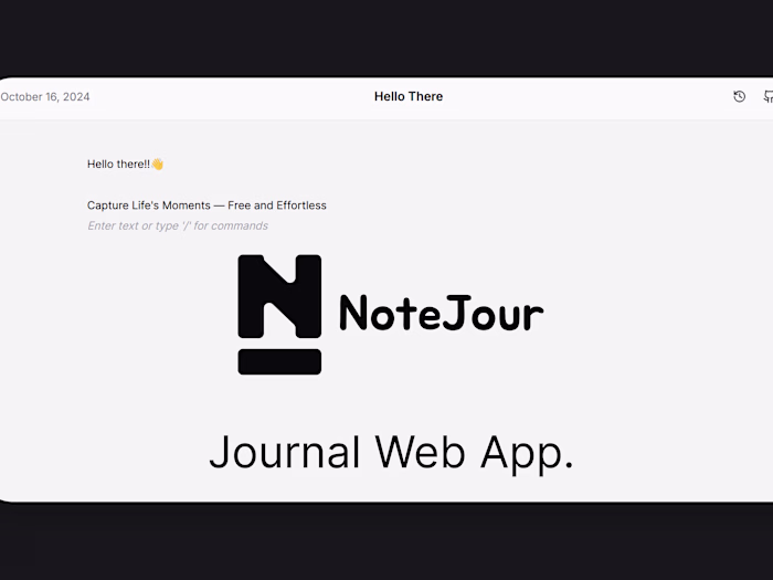 NoteJour - Open Source Free Journal App