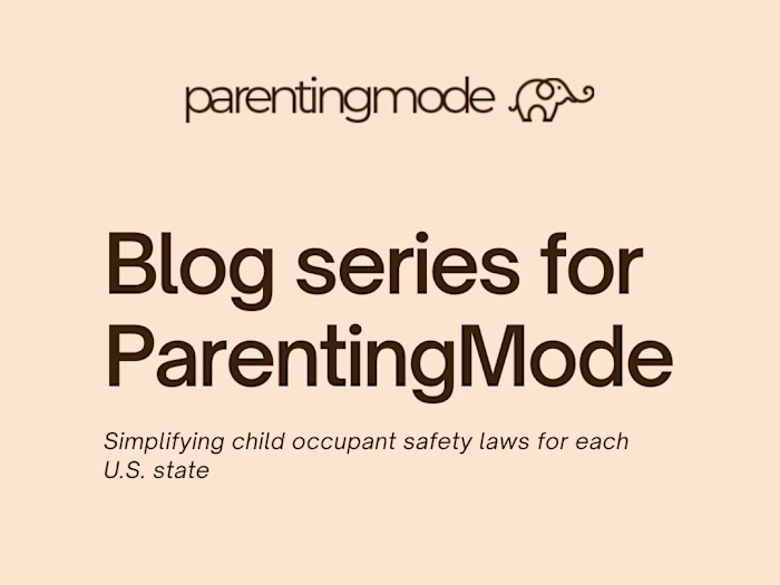 Blog series for ParentingMode