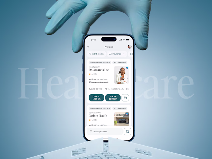 UX/UI design of Navigate Care