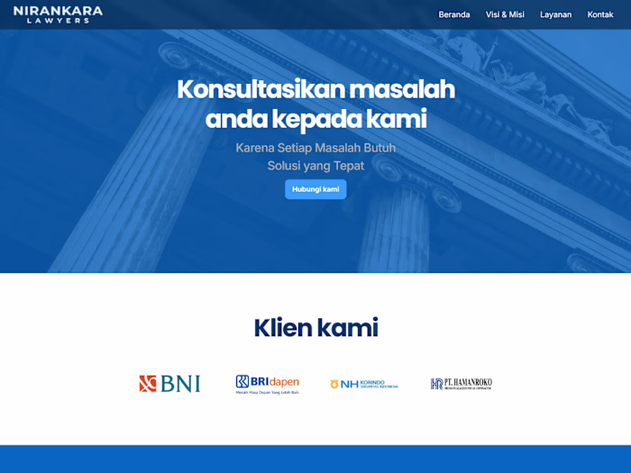 Lawyers Landing page website