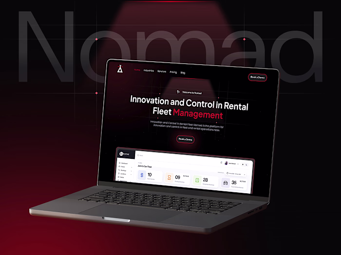 Saas landing page UI design