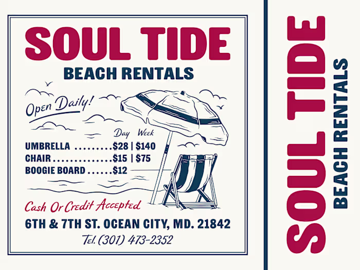 Soul Tide Beach Rentals | Brand Identity & Signage