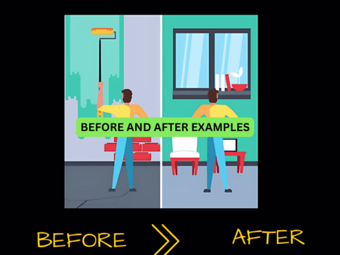 Facebook and Google Ads before and after examples