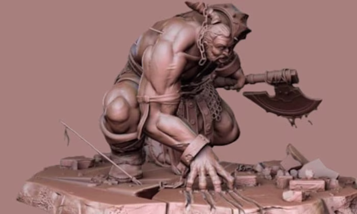 Design 3d character miniature toy model warhammer action figure 