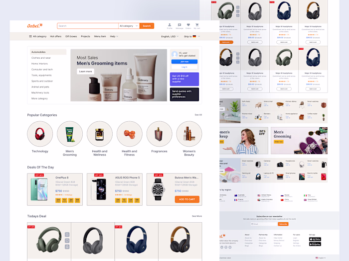 E-commerce Website Product Page Design