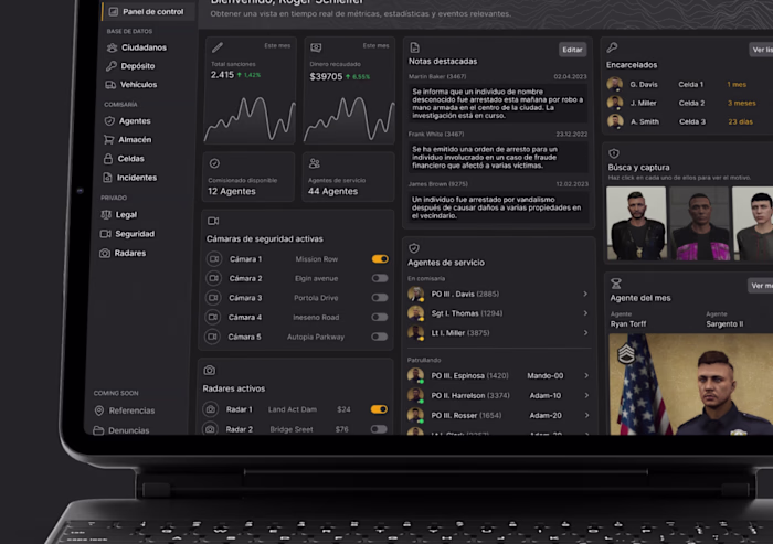 Police Dashboard · Product Design