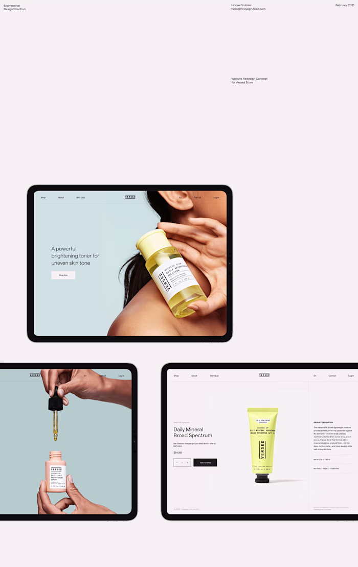 Ecommerce —Design Direction