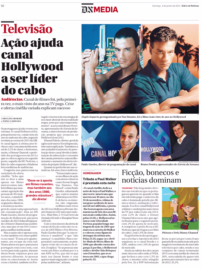 At Hollywood Channel — the leading movie and entertainment T...