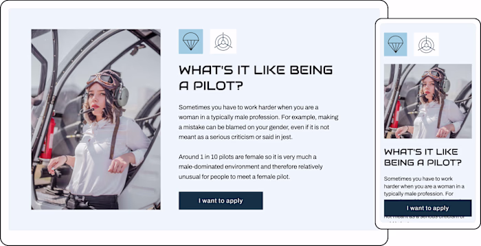 SPHAIR - Aviation career assessment and training website