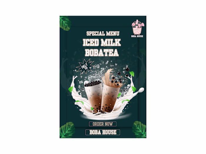 CUSTOM POSTER FOR A LOCAL COFFE SHOP.