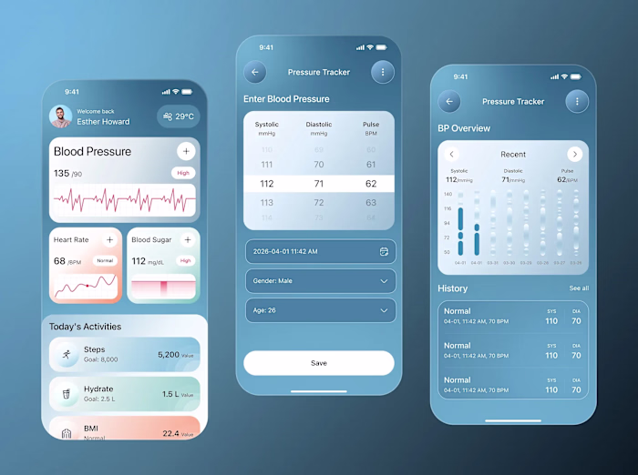 AI Blood Pressure Tracking App