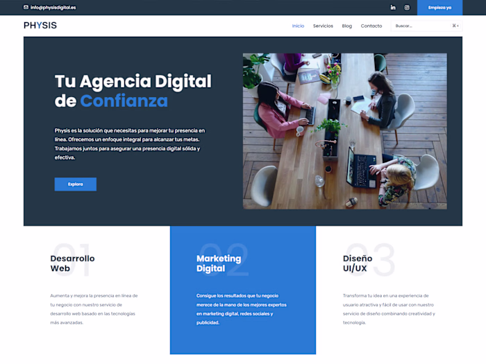 Physis Digital - Website Development