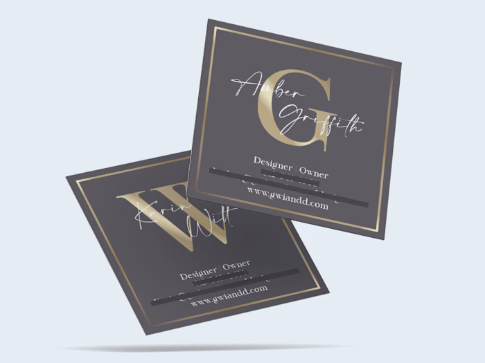 G|W Business Cards and Logo Design