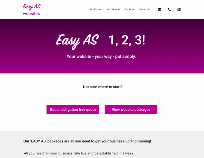 Easy AS website prototype