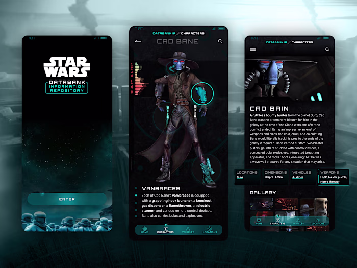 Star Wars Data Repository App