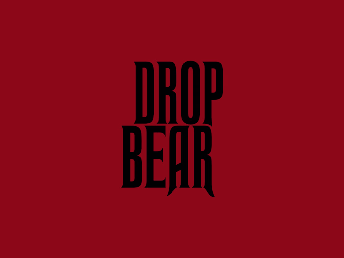 Drop Bear Poster Design